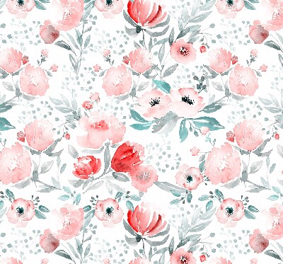 Blackout roller blind for window Pink poppy
