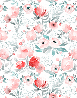 Blackout roller blind for window Pink poppy