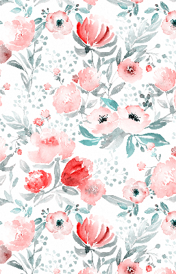 Blackout roller blind for window Pink poppy