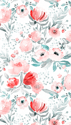 Blackout roller blind for window Pink poppy