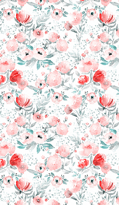 Blackout roller blind for window Pink poppy