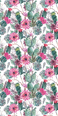 Blackout roller blind for window Cactus flower
