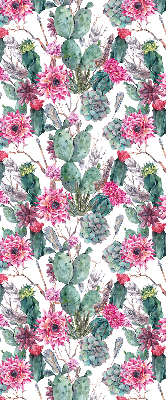 Blackout roller blind for window Cactus flower