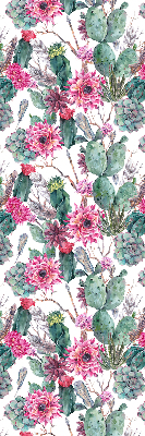 Blackout roller blind for window Cactus flower