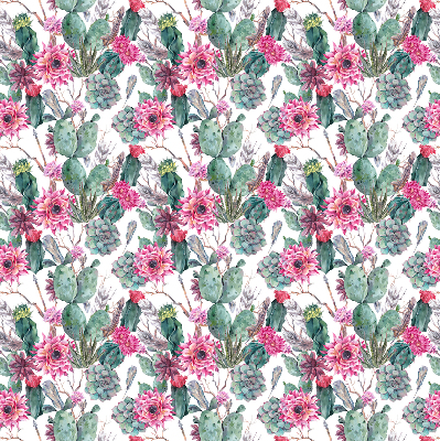 Blackout roller blind for window Cactus flower