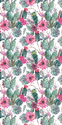 Blackout roller blind for window Cactus flower