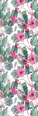 Blackout roller blind for window Cactus flower