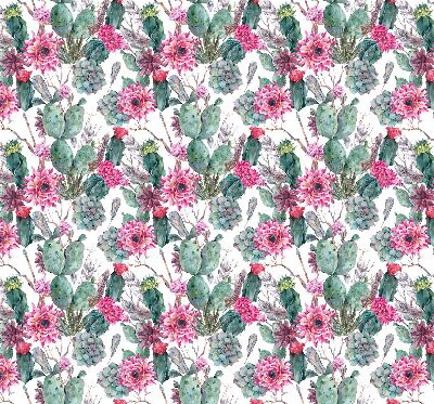 Blackout roller blind for window Cactus flower