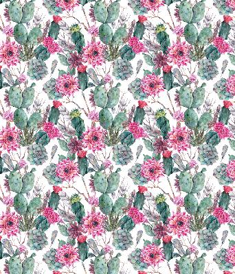 Blackout roller blind for window Cactus flower
