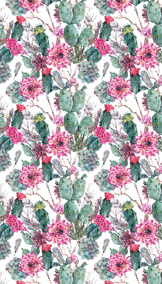 Blackout roller blind for window Cactus flower
