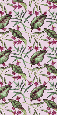 Blackout roller blind Tropical leaves