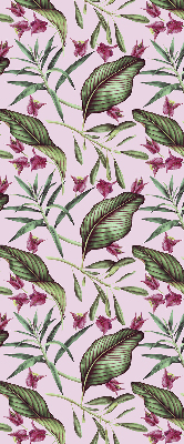 Blackout roller blind Tropical leaves