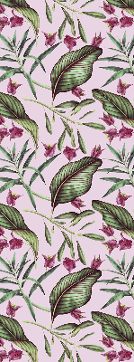 Blackout roller blind Tropical leaves