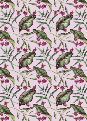 Blackout roller blind Tropical leaves