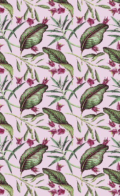 Blackout roller blind Tropical leaves