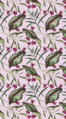 Blackout roller blind Tropical leaves