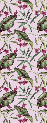 Blackout roller blind Tropical leaves