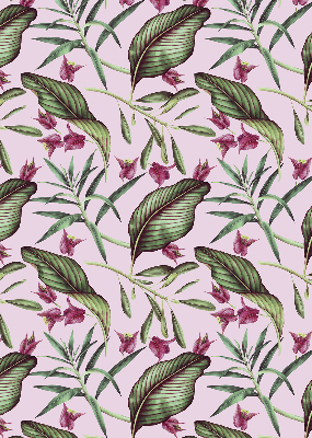 Blackout roller blind Tropical leaves
