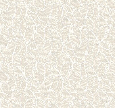 Blackout roller blind with a leaves pattern