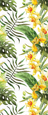 Blackout roller blind Yellow flower