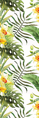Blackout roller blind Yellow flower