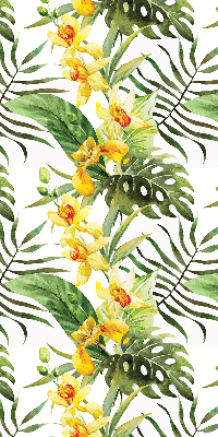 Blackout roller blind Yellow flower