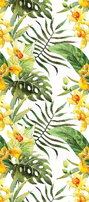 Blackout roller blind Yellow flower