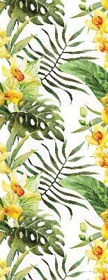Blackout roller blind Yellow flower