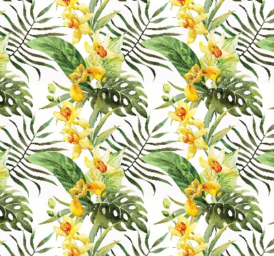 Blackout roller blind Yellow flower