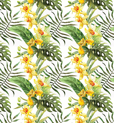 Blackout roller blind Yellow flower