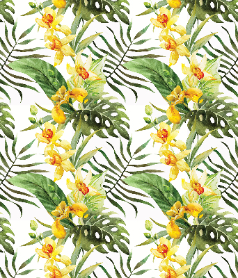 Blackout roller blind Yellow flower