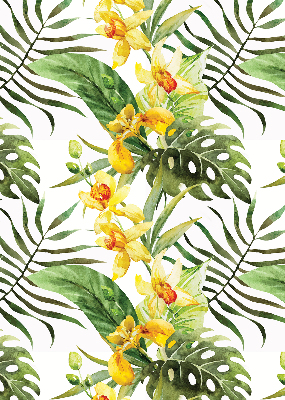 Blackout roller blind Yellow flower