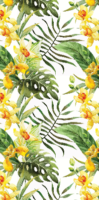 Blackout roller blind Yellow flower