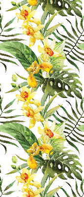 Blackout roller blind Yellow flower