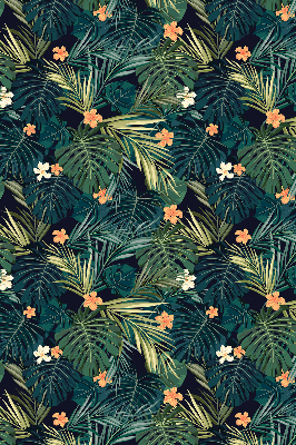 Blackout roller blind Tropical leaves and flowers