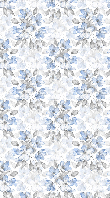 Fabric roller blind for window Flowers