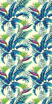 Blackout roller blind Tropical plants