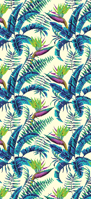Blackout roller blind Tropical plants