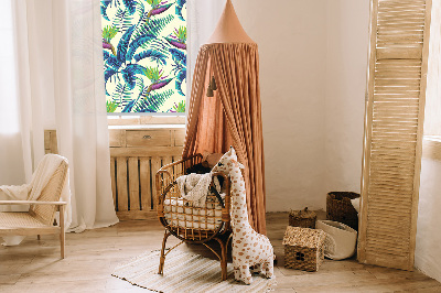 Blackout roller blind Tropical plants