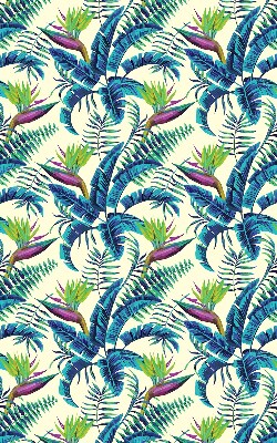 Blackout roller blind Tropical plants