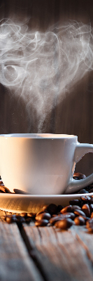 Blackout roller blind for window A cup of coffee