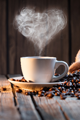 Blackout roller blind for window A cup of coffee