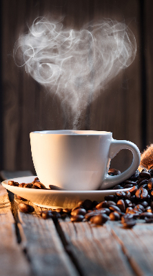 Blackout roller blind for window A cup of coffee