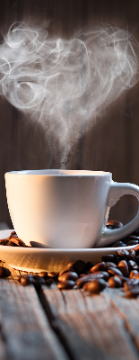 Blackout roller blind for window A cup of coffee