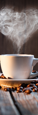 Blackout roller blind for window A cup of coffee
