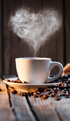 Blackout roller blind for window A cup of coffee