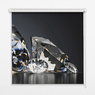 Blackout roller blind for window Diamonds