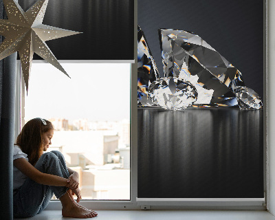 Blackout roller blind for window Diamonds