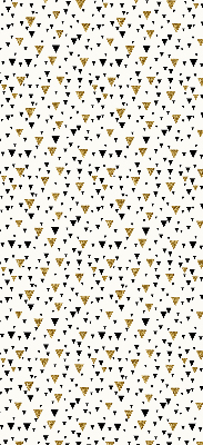 Fabric roller blind for window triangles pattern