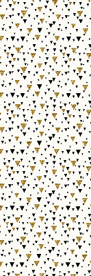 Fabric roller blind for window triangles pattern